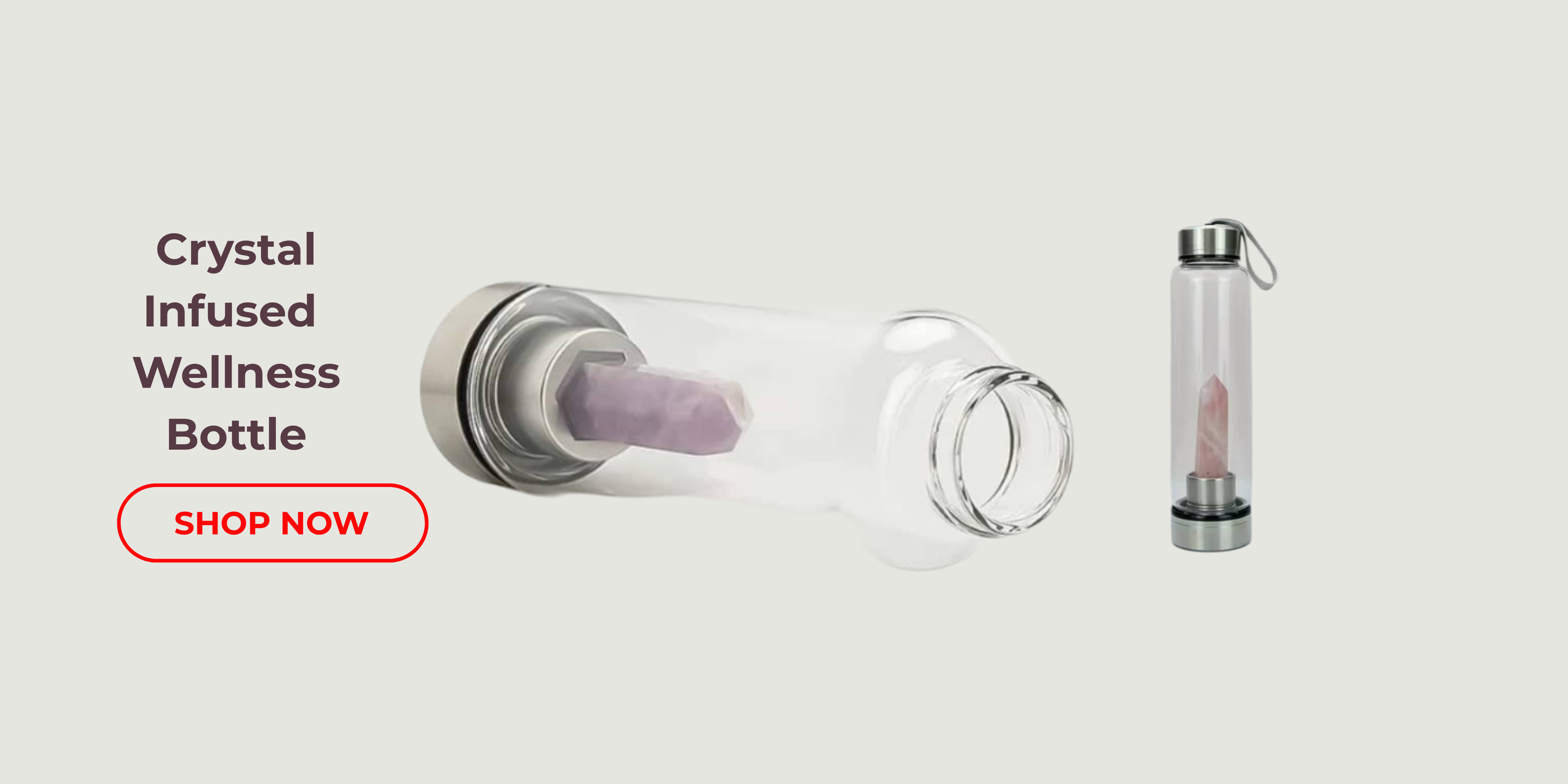 Crystal Infused Wellness Bottle Desktop