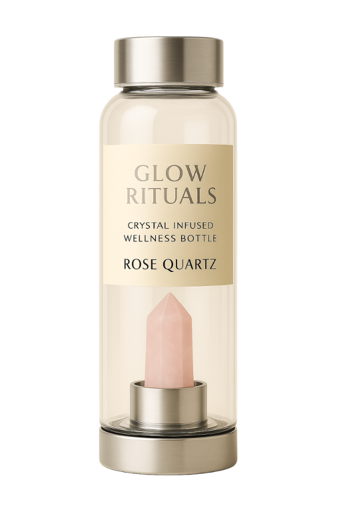 Product image of Crystal Infused Wellness Bottles - Rose Quartz
